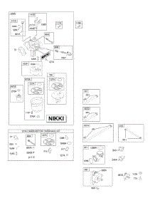 Carburetor, Fuel Supply, Kit - Carburetor Overhaul parts for Briggs & Stratton Engine 31P977-0670-E1 from AppliancePartsPros.com