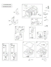 Camshaft,Crankshaft & Counter Balance, Cylinder, Engine Sump Oil Fill & Breather, Lubrication, Piston, Rings, Connecting Rod parts for Briggs & Stratton Engine 31Q507-0010-H1 from AppliancePartsPros.com