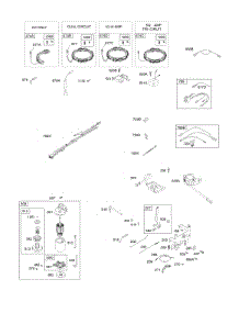 Controls, Alternator, Wire Assy, Electric Starter, Governor Spring, Ignition parts for Briggs & Stratton Engine 31Q507-0011-H1 from AppliancePartsPros.com