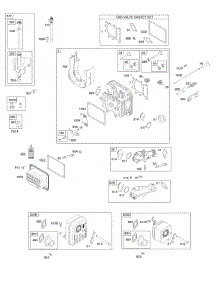 Cylinder Head, Exhaust System, Gasket Set - Valve, Lubrication, Valves parts for Briggs & Stratton Engine 31Q677-0114-E1 from AppliancePartsPros.com