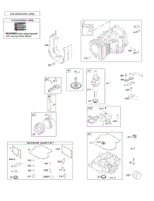 Camshaft, Crankshaft, Cylinder, Engine Sump, Gasket Set - Engine, Piston, Rings, Connecting Rod parts for Briggs & Stratton Engine 31Q677-0128-B1 from AppliancePartsPros.com