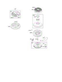 Flywheel parts for Briggs & Stratton Engine 31Q677-1629-G5 from AppliancePartsPros.com