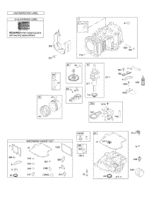 Camshaft, Crankshaft, Cylinder, Engine Sump, Piston, Rings, Connecting Rod parts for Briggs & Stratton Engine 31Q777-0120-B1 from AppliancePartsPros.com