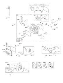 Cylinder Head, Exhaust System, Gasket Set - Valve, Intake Manifold, Valves parts for Briggs & Stratton Engine 31R507-0023-B1 from AppliancePartsPros.com