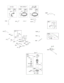 Controls, Alternator, Wire Assy, Electric Starter, Governor Spring, Ignition parts for Briggs & Stratton Engine 31R607-0015-B1 from AppliancePartsPros.com