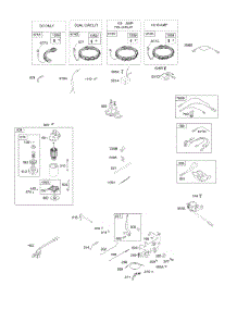 Controls, Alternator, Wire Assy, Electric Starter, Governor Spring, Ignition parts for Briggs & Stratton Engine 31R707-0013-G1 from AppliancePartsPros.com