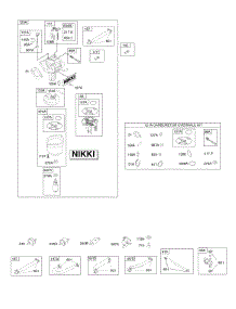 Carburetor, Fuel Supply, Kit - Carburetor Overhaul parts for Briggs & Stratton Engine 31R777-0009-B1 from AppliancePartsPros.com