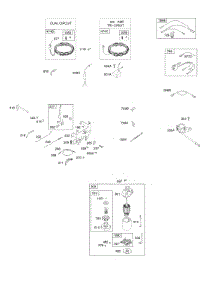 Controls, Alternator, Wire Assy, Electric Starter, Governor Spring, Ignition parts for Briggs & Stratton Engine 31R877-0022-B1 from AppliancePartsPros.com