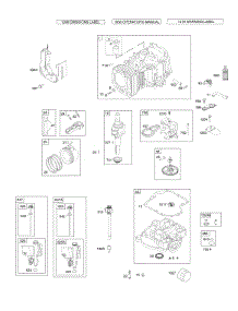 Camshaft,Crankshaft & Counter Balance, Cylinder, Engine Sump Oil Fill & Breather, Lubrication, Piston, Rings, Connecting Rod parts for Briggs & Stratton Engine 31S777-0003-B1 from AppliancePartsPros.com