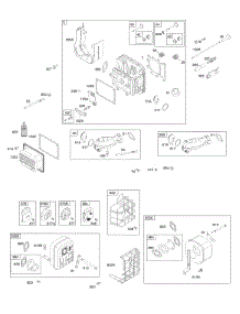 Cylinder Head, Exhaust System, Intake Manifold, Valves parts for Briggs & Stratton Engine 31S877-0001-G1 from AppliancePartsPros.com
