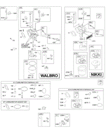 Carburetor, Kit - Carburetor Overhaul parts for Briggs & Stratton Engine 31X707-0777-E2 from AppliancePartsPros.com
