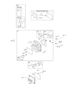 Cylinder Head, Gasket Set - Valve, Lubrication, Valves parts for Briggs & Stratton Engine 31X707-0777-E2 from AppliancePartsPros.com