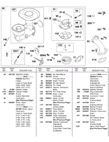 Carburetor parts for Briggs & Stratton Engine 326431-0180-99 from AppliancePartsPros.com