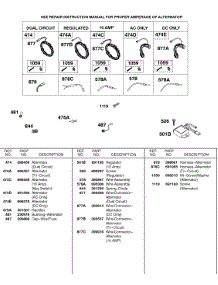 Alternators parts for Briggs & Stratton Engine 326431-0227-99 from AppliancePartsPros.com