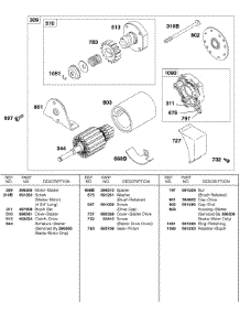 Electric Starter 1 parts for Briggs & Stratton Engine 326431-2521-02 from AppliancePartsPros.com