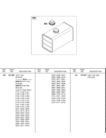 Fuel Tank parts for Briggs & Stratton Engine 326431-2521-02 from AppliancePartsPros.com