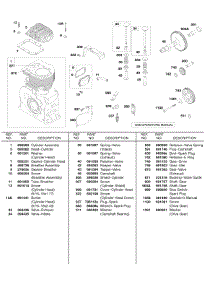 Cylinder, Camshaft, Cylinder Head, Valves parts for Briggs & Stratton Engine 327431-0131-01 from AppliancePartsPros.com