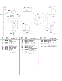 Fuel Tank, Fuel Filter parts for Briggs & Stratton Engine 327431-3131-08 from AppliancePartsPros.com