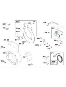 Blower Housing, Alternator, Backplate, Wires parts for Briggs & Stratton Engine 32K437-0112-01 from AppliancePartsPros.com