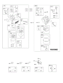Carburetor, Fuel Supply parts for Briggs & Stratton Engine 331777-0946-G1 from AppliancePartsPros.com