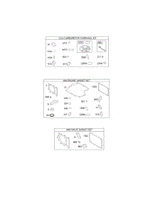 Gasket Set - Engine, Gasket Set -Valve, Kit - Carburetor Overhaul parts for Briggs & Stratton Engine 331877-1577-G5 from AppliancePartsPros.com