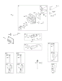 Cylinder Head, Gasket Set-Valve, Intake Manifold, Lubrication, Valves parts for Briggs & Stratton Engine 331977-0100-B1 from AppliancePartsPros.com