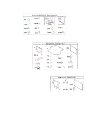 Gasket Set Engine, Gasket Set-Valve, Kit-Carburetor Overhaul parts for Briggs & Stratton Engine 33M677-0122-B1 from AppliancePartsPros.com