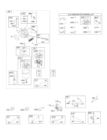 Carburetor, Fuel Supply, Kit-Carburetor Overhaul parts for Briggs & Stratton Engine 33M777-0036-G1 from AppliancePartsPros.com