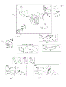 Cylinder Head, Exhaust System, Gasket Set-Valve, Intake Manifold, Valves parts for Briggs & Stratton Engine 33M777-0124-B1 from AppliancePartsPros.com