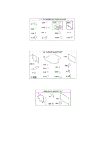 Gasket Set-Engine, Kit-Carburetor Overhaul parts for Briggs & Stratton Engine 33M777-0125-B1 from AppliancePartsPros.com