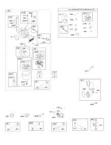 Carburetor, Fuel Supply, Kit-Carburetor Overhaul parts for Briggs & Stratton Engine 33M977-0002-G5 from AppliancePartsPros.com