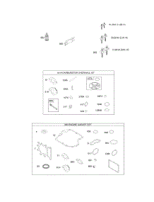 Gasket Set-Engine, Gasket Set-Valve, Service Tools parts for Briggs & Stratton Engine 33R877-0017-G1 from AppliancePartsPros.com