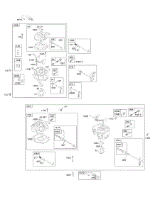 Carburetor parts for Briggs & Stratton Engine 350442-1001-E1 from AppliancePartsPros.com