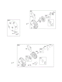 Rewind Starter parts for Briggs & Stratton Engine 350442-1040-E1 from AppliancePartsPros.com