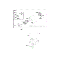 Electric Starter #2 parts for Briggs & Stratton Engine 350447-0128-01 from AppliancePartsPros.com