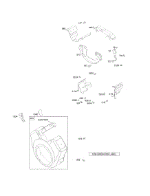 Air Guides, Back Plate, Blower Housing parts for Briggs & Stratton Engine 350447-1121-A1 from AppliancePartsPros.com