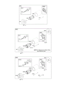 Electric Starter #1 parts for Briggs & Stratton Engine 350447-1242-E1 from AppliancePartsPros.com