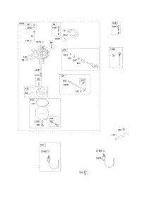 Carburetor #1 parts for Briggs & Stratton Engine 350776-1046-E2 from AppliancePartsPros.com
