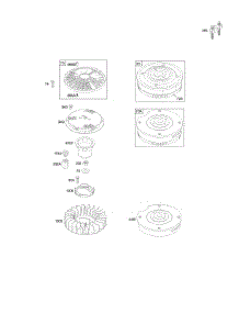 Flywheels, Fans, Rotating Screens parts for Briggs & Stratton Engine 350777-0034-01 from AppliancePartsPros.com