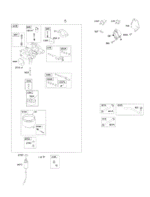 Carburetor #2 parts for Briggs & Stratton Engine 350777-1035-E1 from AppliancePartsPros.com