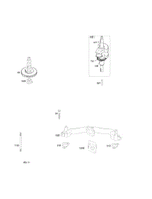 Camshaft, Crankshaft, Intake Manifold parts for Briggs & Stratton Engine 350777-1123-A1 from AppliancePartsPros.com