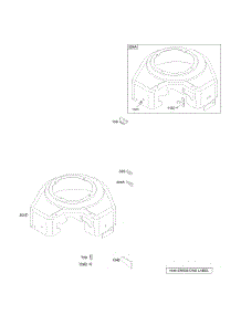 Blower Housings parts for Briggs & Stratton Engine 350777-1143-E1 from AppliancePartsPros.com