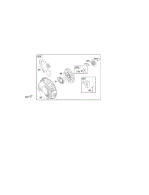 Rewind Starter parts for Briggs & Stratton Engine 351442-1194-E1 from AppliancePartsPros.com
