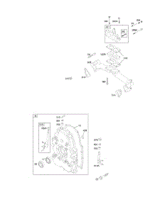 Crankcase Cover, Intake Manifold parts for Briggs & Stratton Engine 351447-1048-E1 from AppliancePartsPros.com