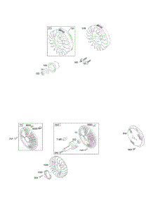 Flywheel parts for Briggs & Stratton Engine 351447-1249-E1 from AppliancePartsPros.com