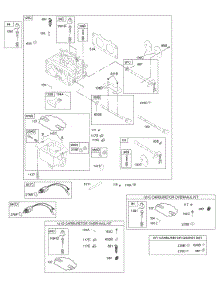 Carburetor, Kit - Carburetor Overhaul parts for Briggs & Stratton Engine 351777-1124-E1 from AppliancePartsPros.com