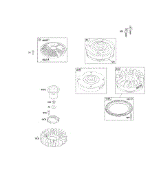 Flywheel parts for Briggs & Stratton Engine 351777-1140-E1 from AppliancePartsPros.com