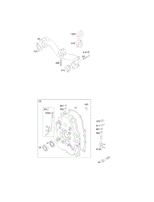 Crankcase Cover, Intake Manifold parts for Briggs & Stratton Engine 354447-0044-E1 from AppliancePartsPros.com