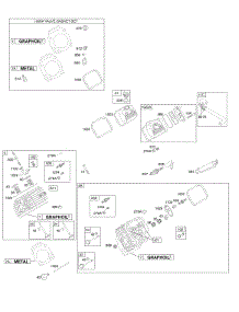 Cylinder Head, Valves, Gasket Set-Valve parts for Briggs & Stratton Engine 354447-0044-E1 from AppliancePartsPros.com