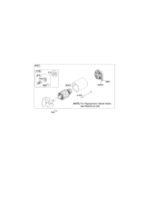 Electric Starter #2 parts for Briggs & Stratton Engine 354447-0122-E1 from AppliancePartsPros.com